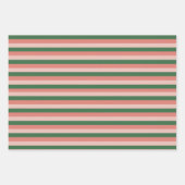 Pastel Retro Christmas Vignette Geschenkpapier Set (Vorderseite 2)