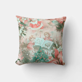 Pastel Retro Christmas Vignette Kissen