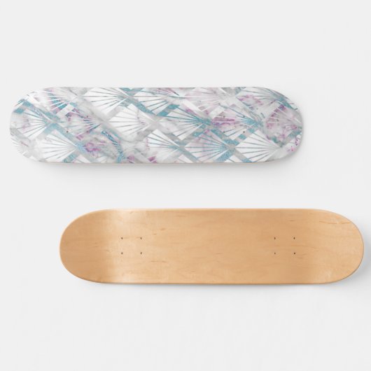 PASTEL RETRO DIAMOND MARBLE SKATEBOARD DECK (Horizontal)