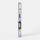 Pastel Retro Floral Pattern Lavender Mint iPhone 16 Hülle (Rechte Seite)