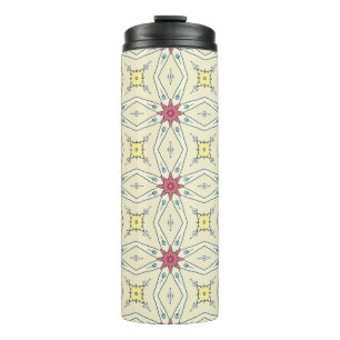 Pastel Retro Geometrisches Muster Thermosbecher