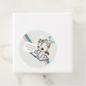 Pastel Retro Gray Blue Brown Baby Dragon Danke Geschenkanhänger (Beispiel)