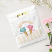 Pastel Retro Ice Cream Gender Reveal Party Geschenktütchen (Versiegelt)