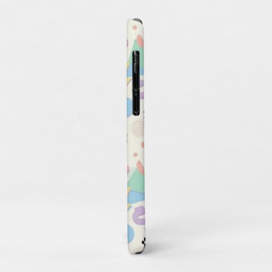 Pastel Retro Memphis Pattern Swirls Case-Mate iPhone Hülle (Hinten/Links)