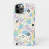 Pastel Retro Memphis Pattern Swirls Case-Mate iPhone Hülle (Rückseite)