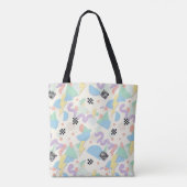 Pastel Retro Memphis Pattern Swirls Tasche (Rückseite)