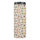 Pastel Retro Pattern | Abstract Pebble & Pod Thermosbecher (Rückseite)
