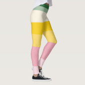 Pastel Retro Pattern | Color Block Leggings (Rechts)