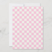 Pastel Retro Roller Skating Party Invitation (Rückseite)