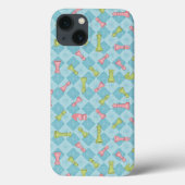 Pastel Retro Schachbrett Case-Mate iPhone Hülle (Rückseite)