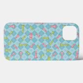 Pastel Retro Schachbrett Case-Mate iPhone Hülle (Rückseite (Horizontal))
