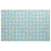 Pastel Retro Schachbrett Stoff (Fat Quarter (45,7 x 55,9 cm))