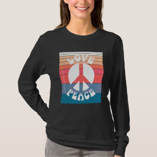 Pastel Retro Vintager 60er 70er Hippie of Peace T-Shirt