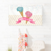 Pastel Retro Wasserfarben Ice Banner (Insitu)