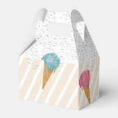 Pastel Retro Wasserfarben Ice Geschenkschachtel (Rückseite)