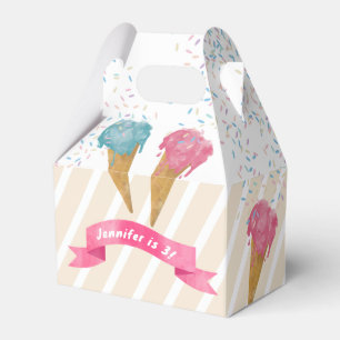 Pastel Retro Wasserfarben Ice Geschenkschachtel