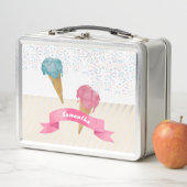 Pastel Retro Wasserfarben Ice Metall Brotdose (Beispiel)