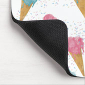 Pastel Retro Wasserfarben Ice Mousepad (Ecke)