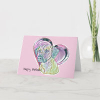 Pastel Rhodesian Ridgeback Gesälltes Glasherz   
