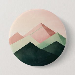 Pastel Ridge – Geometrische Berglandschaft #1 Button
