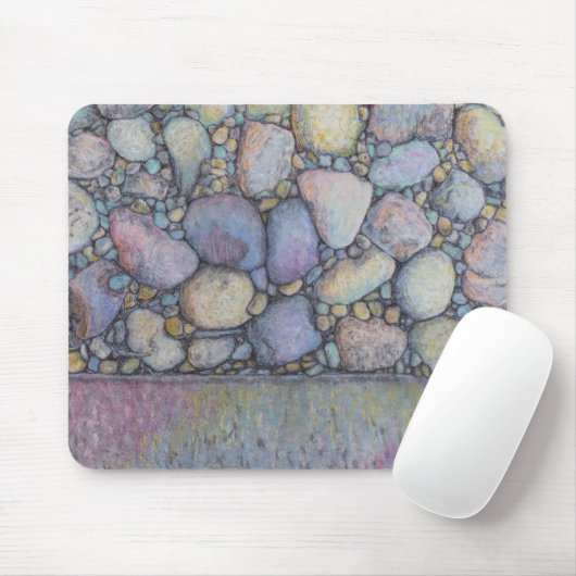 Pastel River Rock und Kies Mousepad (Mit Mouse)