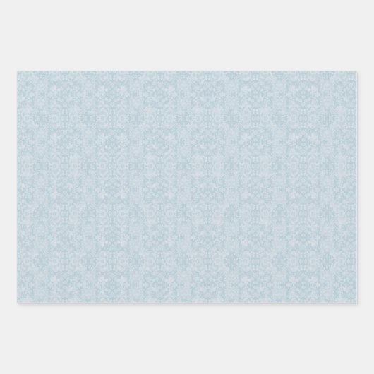 Pastel Rokoko Damask Wrapping Paper Sheets Geschenkpapier Set (Vorderseite)