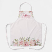 Pastel Rosa Blume Florenz Die beste Mama aller Zei Schürze (Vorderseite)