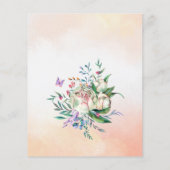 Pastel rosa Kinderpferd preiswert Babydusche einla (Rückseite)