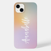 Pastel rosa Regenbogen gürtelförmig, einfach Case-Mate iPhone Hülle (Rückseite)