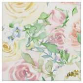 Pastel Rose Blume Garten Stoff (Nahaufnahme)