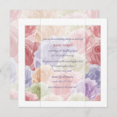 Pastel-Rose Einladung (Vorne/Hinten)