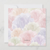 Pastel-Rose Einladung (Rückseite)