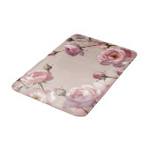 Pastel Rose Elegance Bath Mat Badematte (Schrägansicht)