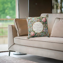 Pastel Rose Garden individuell anpassbare Bibel Ve Kissen