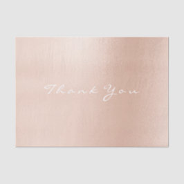 Pastel Rose Gold Blush Vielen Dank, dass Sie den 1 Seidenpapier
