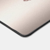 Pastel Rose Gold Fossil Schreibtischunterlage (Ecke)