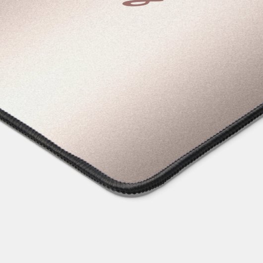 Pastel Rose Gold Fossil Schreibtischunterlage (Ecke)