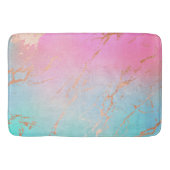PASTEL ROSE GOLD MARBLE PATTERN BAD MAT BADEMATTE (Vorderseite)