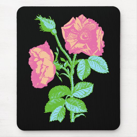 Pastel-Rose Mousepad (Vorne)