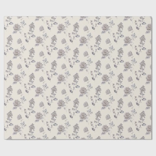 Pastel rose pattern geschenkpapier (Flach)