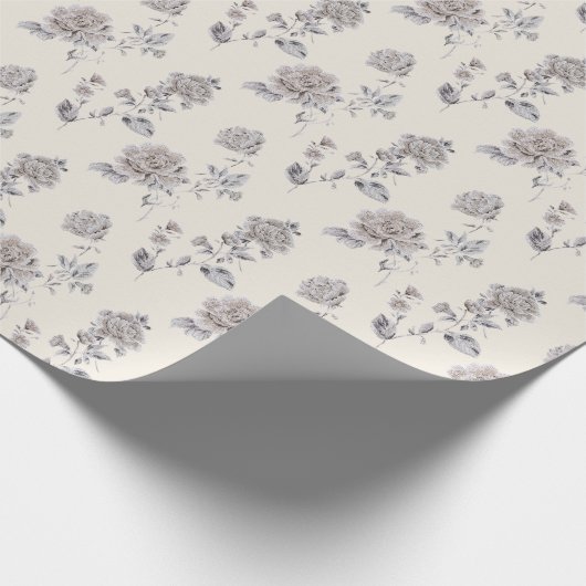 Pastel rose pattern geschenkpapier (Ecke)