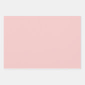 Pastel-Rose Quarz Solid Color | Klassisches Elegan Geschenkpapier Set (Vorderseite)