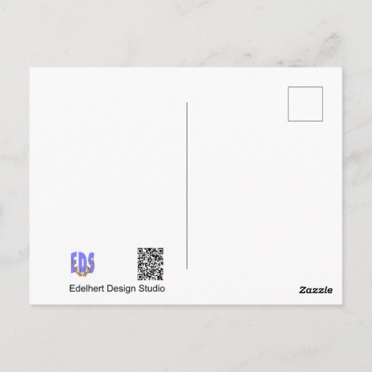 Pastel Rose und Hydrangea Blume DIY Postkarte (Rückseite)