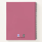 Pastel-Rose und Hydrangea-Blume-Notebook Notizblock (Rückseite)
