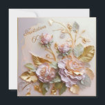 Pastel Rosegold Rose 60. Save The Date<br><div class="desc">Diese Skulptur der Rose ist eine wunderbare Ergänzung zu jeder Osterfeier oder als Geschenk zum Feiern der Saison. Die hellen, zarten Farben und Details werden bestimmt alle, die es sehen, begeistern und inspiriert. Die bildhauerischen Rose wirken insgesamt fröhlich und fröhlich, die zarten pastellfarbenen Rose und glänzenden Goldblätter vereinen sich zu...</div>