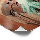 Pastel Roundup: Cowgirl Wall Art Poster (Ecke)