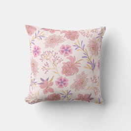 Pastel Rustic Garden Throw Kissen