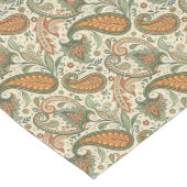 Pastel Rustic Paisley Boho Akzent für Ihren Tisch Großer Tischläufer (Ecke)