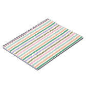 Pastel Rustic Striped Notizblock (Linke Seite)