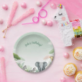 Pastel Safari Jungle Paper Teller für das Party vo (Party)